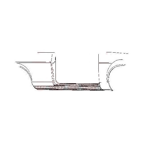  Panel de balancín derecho para Ford Capri (1969-1986) - CR10504 