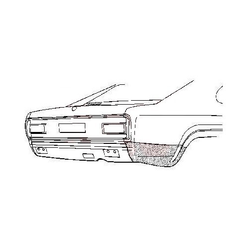  Kotflügelecke hinten rechts für Ford Capri 2 und 3 (1974-1986) - CR10506 