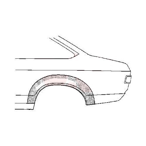  Arc d'aile arrière gauche pour Ford Capri 2 et 3 (1974-1986) - CR10507 