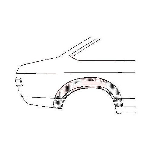  Alettone posteriore destro per Ford Capri 2 e 3 (1974-1986) - CR10508 