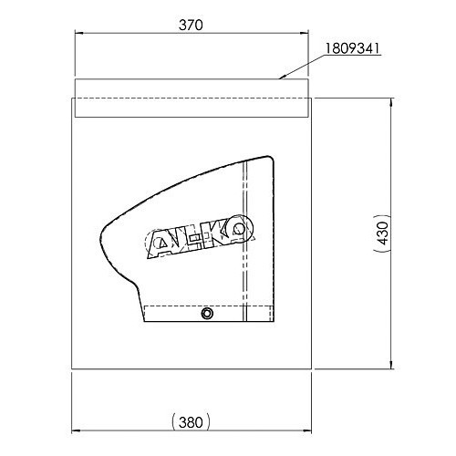 Tapa del cabezal ALKO negra para AKS1300 AKS2004 - CR10647