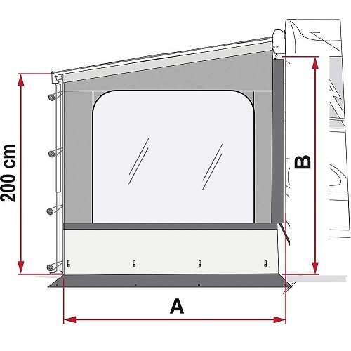 Panel lateral SIDE W PRO F45S Van Fiamma - CS10330