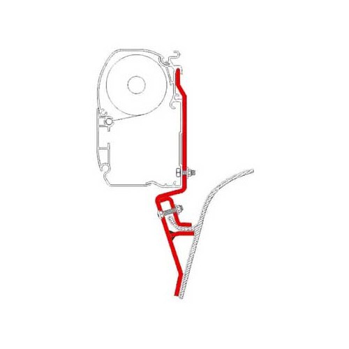  Adapter VW T3 voor Fiamma zonnescherm F45S - CS10480 