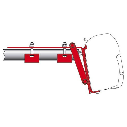  Adaptador de calha de tejadilho KIT CALHA DE TEJADILHO - Fixação inferior - para estores Fiamma F45S - CS10519 