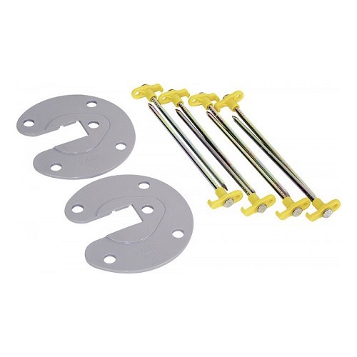 Pieds coupelles AWNING PLATE FIAMMA pour stores et auvents - Par 2 - CS10750