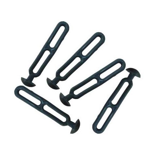 Set van 5 rubbers, lengte 11 cm