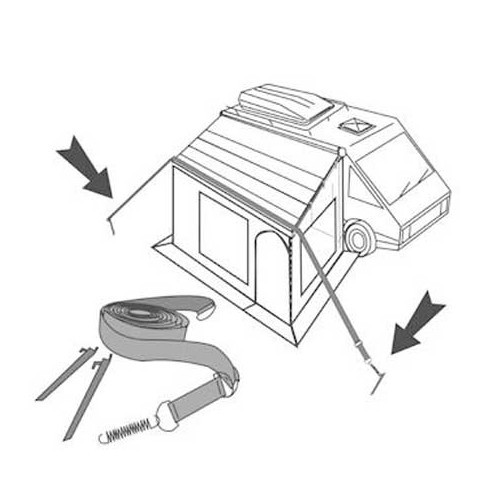 HOUDSET THULE bevestigingsband voor luifel L &lt; 6 m - CS10855