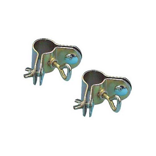 Set of 2 corner clamps for canopy bar