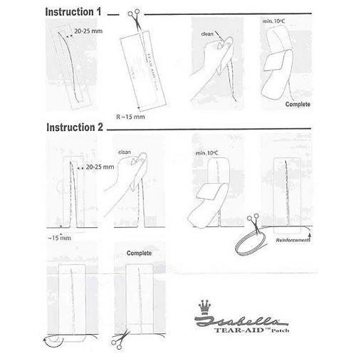 Kit de reparación de PVC Isabella para toldos y tiendas de campaña. - CS11522