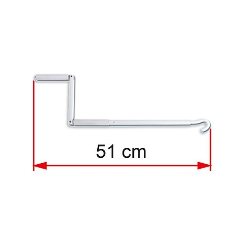  Manivelle CRANK HANDLE SHORT 51 cm pour store Fiamma mini-vans - CS11621-1 