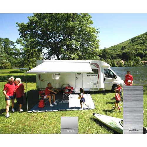  Tenda da sole F45S 260 FIAMMA - Larghezza tenda: 263cm - Tessuto: Royal Grey - Cassa: titanio. - CS11803 