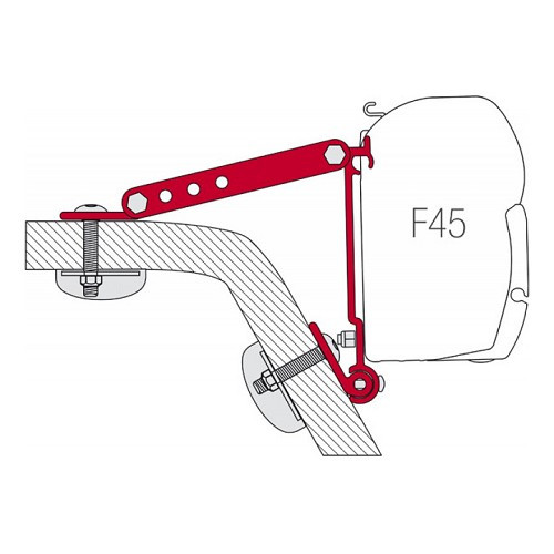  Adapter KIT WALL ADAPTER für Markise F45S FIAMMA - CS11813 
