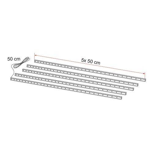 Caixa de iluminação LED para persianas F45S F45L  - CS11829