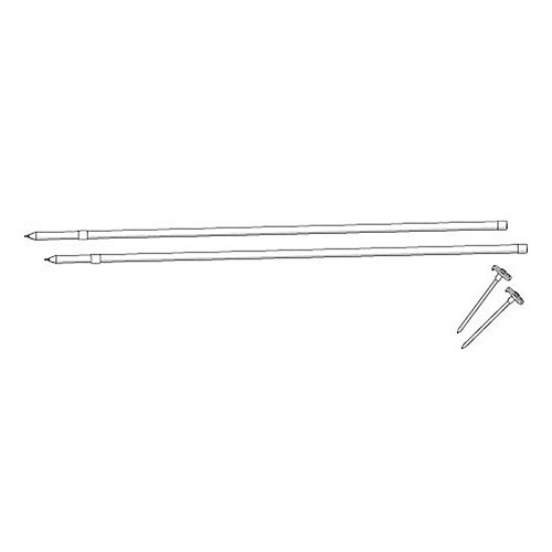 KIT Fiamma POLES for awning overhang - CS11861