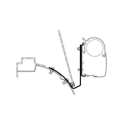  Adaptador cego para VW T4 com tejadilho alto THULE - CS12224 