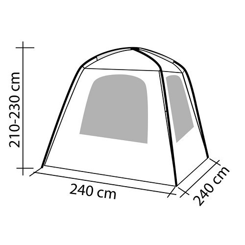 Tenda posteriore universale per furgoni e furgoncini - CS12271