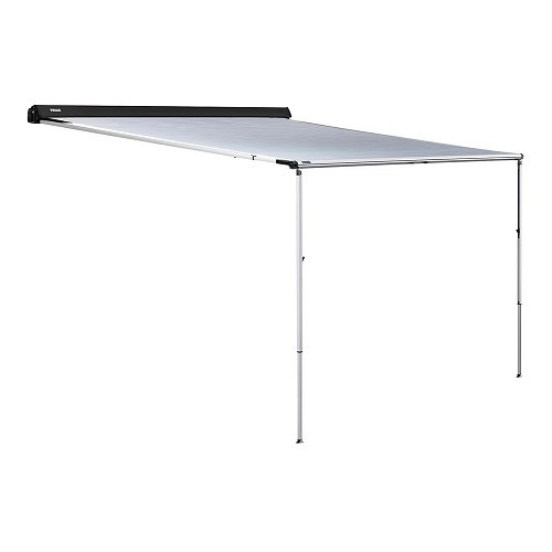 Markise OMNISTORE 3200 mit grauen Füßen und grauem Stoff - L: 250 cm -THULE - CS12416