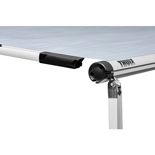 Markise OMNISTORE 3200 mit grauen Füßen und grauem Stoff - L: 250 cm -THULE - CS12416