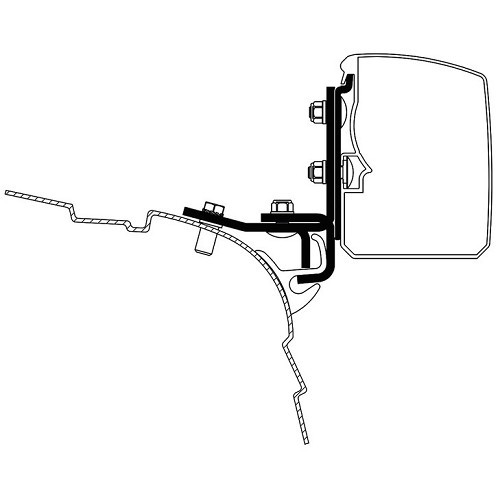  Oministore 3200 THULE adattatore di montaggio tenda da sole - per VW T5/T6 Multivan - Brand Up - CS12421 