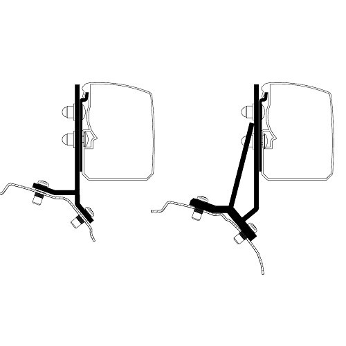  Oministore 3200 THULE luifel bevestigingsadapter - voor Ford Transit/Tourneo Custom - CS12422 