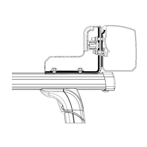  THULE Omnistore 3200 adaptador de montagem de toldo - em estantes de telhado - CS12425 