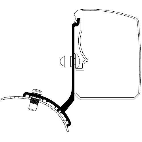  Adaptador de montaje de toldo Oministore 3200 THULE - para Renault Trafic III - CS12426 