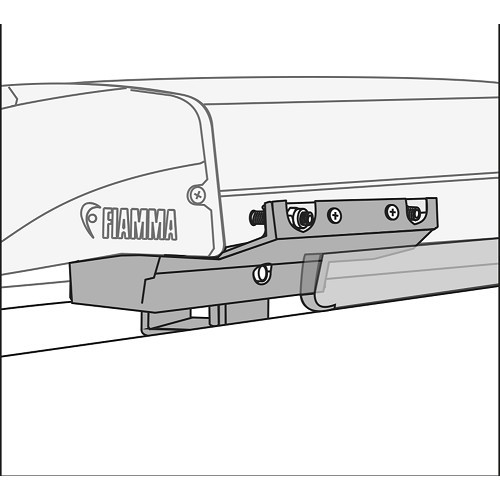  Joint étanchéité KIT RAIN GUARD F40 VAN Fiamma - Pour stores F40 VAN Fiamma - Longueur: 270 cm - CS12453 