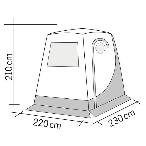 Tente hayon pour ludospace 130 x 132 x 195 cm - CS12171 