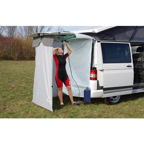 Shower screen/curtain for vans with tailgate - CS13981