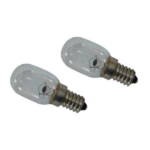  2 bombillas E14 12 V 25 W 25x65 - CT10082 