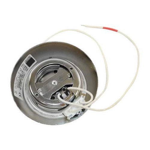 Multi-directional 10-15.2V chrome-plated LED spotlight + switch - CT10162