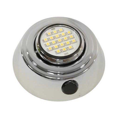  Spot orientable à leds 10 - 15,2 V chrome + interrupteur - CT10162 