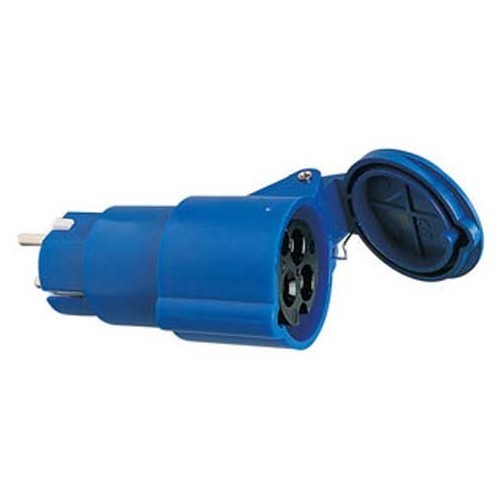  Adapter französisch männlich und Schuko/ weiblich CEE17 16A - für Wohnmobile - CT10196 