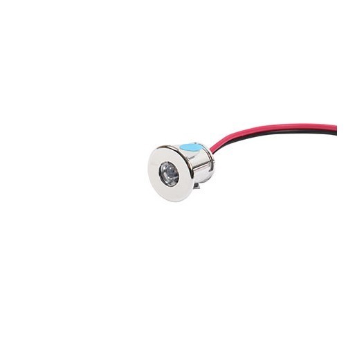 Mini faretto led diam. 18 bluastro cromato - CT103663