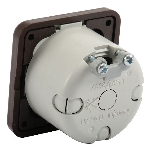 Interruptor variador de 3 A marrón Presto - CT10579