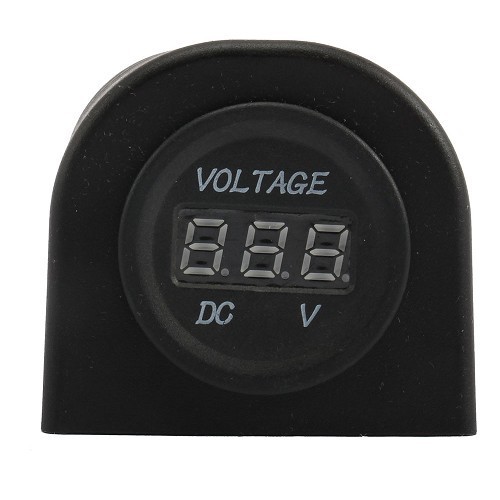 Outlet + 10-30V voltmeter - surface mounting - CT10585