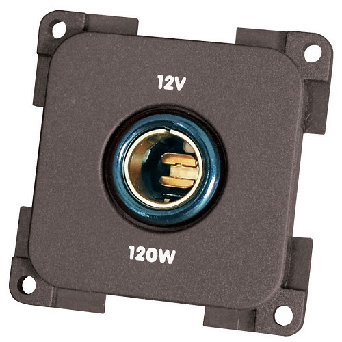  Tomada presto 12V cinzento escuro Ø 12 mm CBE - CT10631 