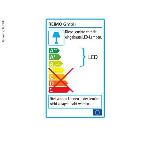 Plafondlamp wit 12V led 4 W met schakelaar - CT10751