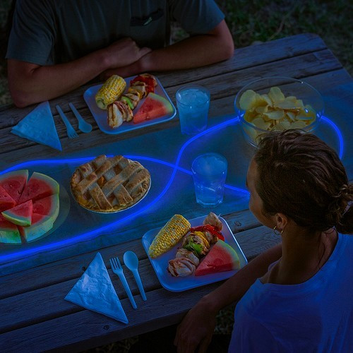 SHINE LINE NITE IZE tira de luz azul - para toldos y tiendas de camping