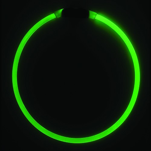 NITEHOWL Collar de seguridad NITE IZE para perros - Verde fluorescente - CT10821