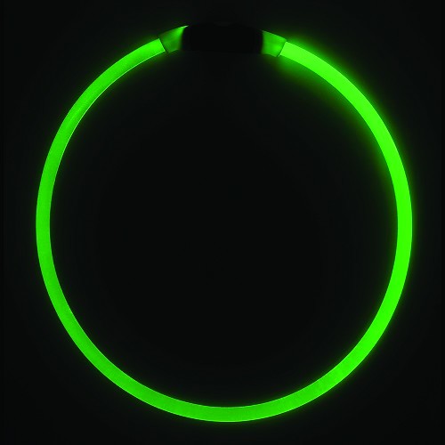 NITEHOWL Colar de segurança NITE IZE para cães - Verde fluorescente - CT10821