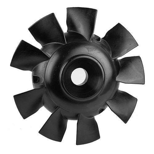 Hélice de ventilador de 9 palas para 2cv y derivados - Negro