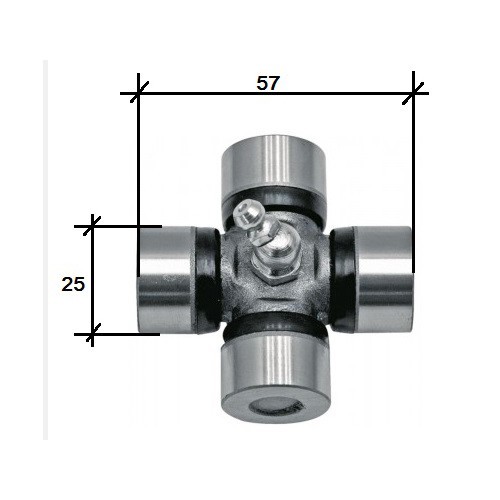 Kit de remplacement de croisillon de cardan pour 2CV (09/1954-02/1970) - CV10820