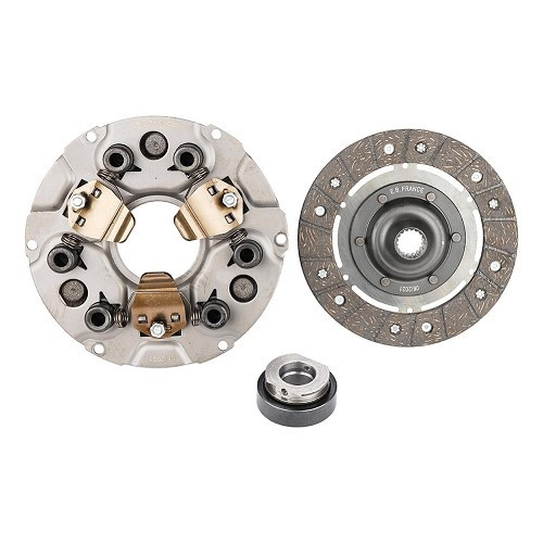  Clutch kit for 2cv Van 70 -> 78 - 18-spline disc and 3-finger mechanism - CV12562 