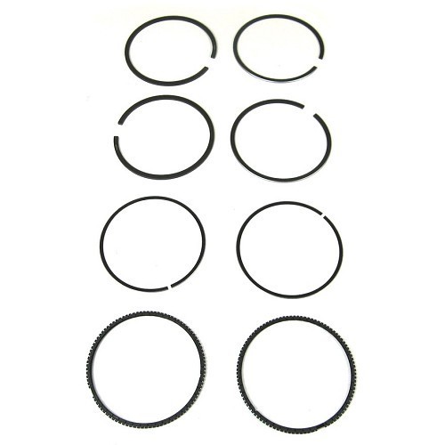  Set zuigerveren 602cc voor 2CV Van AK350-400 - 1,5-2-4mm - 74mm - CV12720 