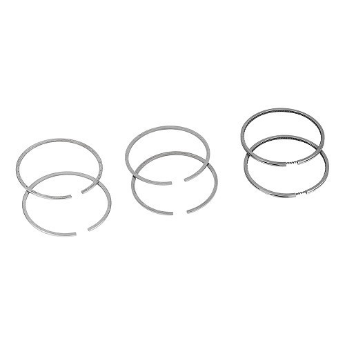  Set of 602cc piston rings for 2cv van AK350-400 - 1,75-2-3,5mm - 74mm - CV12722 