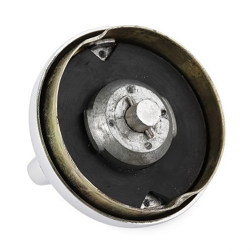 Keyed fuel cap with logo for AMI - chrome-plated - CV15416