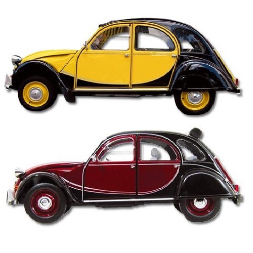  Charleston sticker kit voor 2CV sedan - zwart - CV20000 