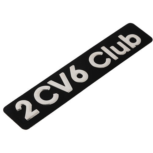     
                
                
    Emblema rectangular longo no tronco traseiro - Clube 2cv6 - CV20038
