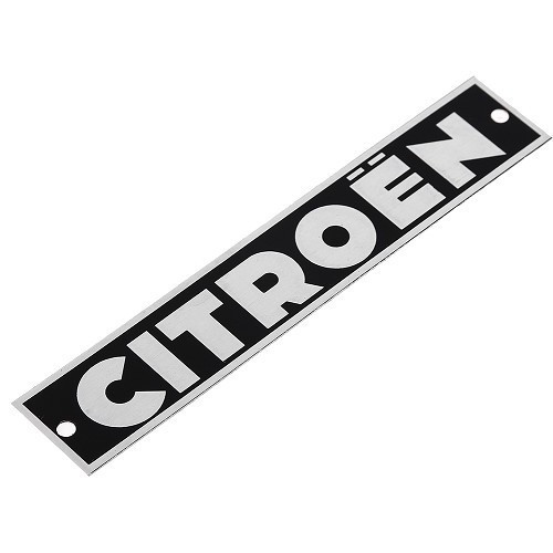  Citroën embleem op achterbumper voor 2CV - grijs - CV20056 